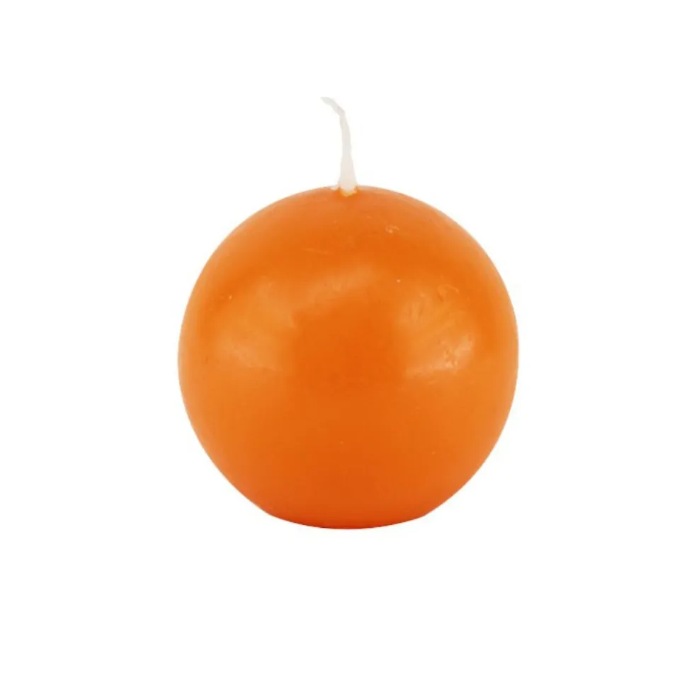 BOUGIE BOULE SÉCURITÉ 10H 60MM MANDARINE
