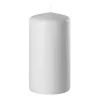 BOUGIE CYLINDRE SÉCURITÉ 15H 70X50MM GRIS CLAIR