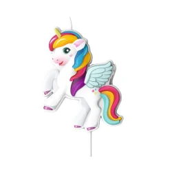 BOUGIE D'ANNIVERSAIRE LICORNE 8CM