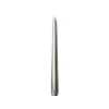 BOUGIE FLAMBEAU CONIQUE 8H 25CM ARGENT