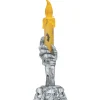 BOUGIE LED SOCLE MAIN SQUELETTE MORBIDE 15CM