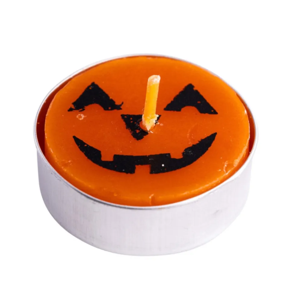 9 BOUGIES CHAUFFE-PLAT CITROUILLE 4CM ORANGE