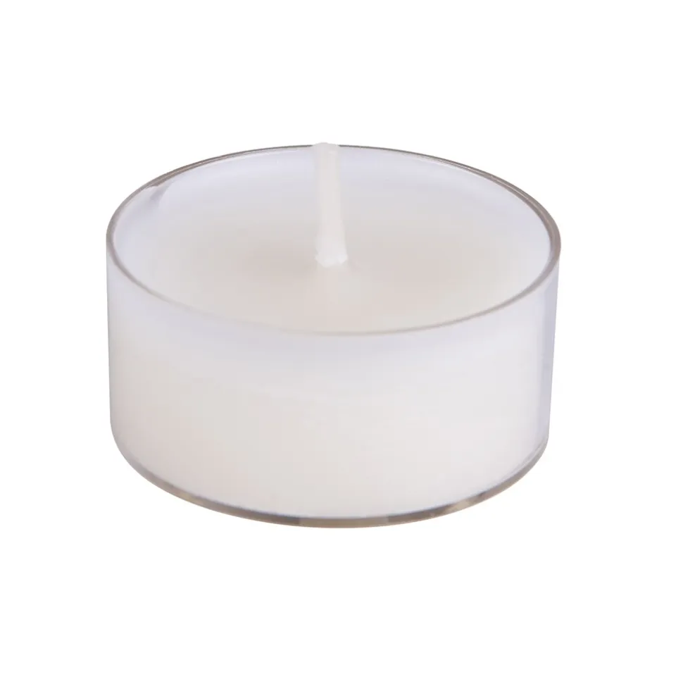 8 BOUGIES CHAUFFE-PLATS NATURELLES 10H BLANC