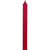 4 BOUGIES FLAMBEAUX RUSTIQUE 25CM 10H ROUGE