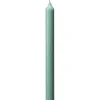 4 BOUGIES FLAMBEAUX RUSTIQUE 25CM 10H CÉLADON