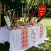 BOUQUET ARTIFICIEL FLEURS DES CHAMPS 55CM ROUGE