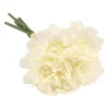 BOUQUET 6 TIGES CAMÉLIA ARTIFICIEL 23CM BLANC