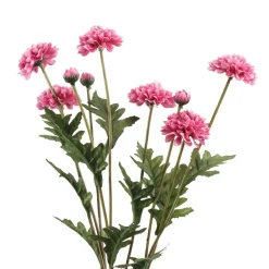 BOUQUET 3 TIGES TAGETE ARTIFICIEL 59CM FRAMBOISE