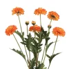 BOUQUET 3 TIGES TAGETE ARTIFICIEL 59CM ORANGE