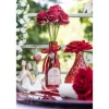 BOUTEILLE VASE VERRE CUR JE T'AIME 16CM ROUGE
