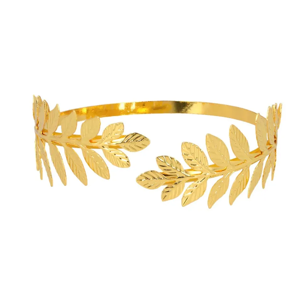 BRACELET BRASSARD FEUILLES LAURIER OR ADULTE