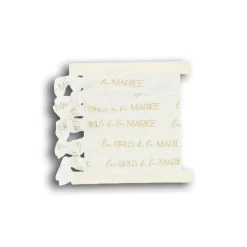 5 BRACELETS TISSU ÉQUIPE DE LA MARIÉE 1.5X26CM