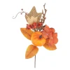 BRANCHE DÉCO AUTOMNALE SUR TIGE 26CM ORANGE AMBRE