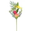 BRANCHE FLEURS FEUILLAGE ARTIFICIELLE 47CM NÉON