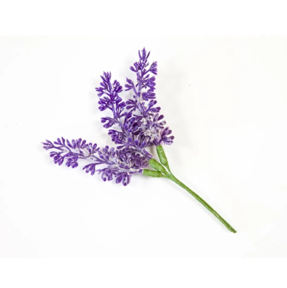 6 BRINS DE LAVANDE ARTIFICIELLE 12CM VIOLET