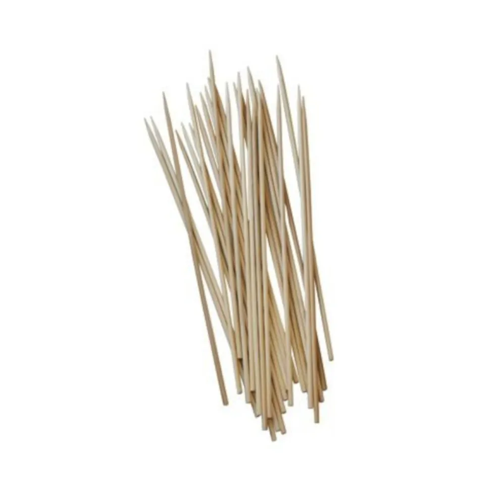 250 BROCHETTES BOIS BAMBOU BIO 2.5MM 15CM NATUREL