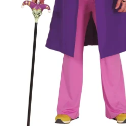 BÂTON CANNE PISTOLET BOUFFON JOKER 90CM NOIR