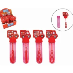 BULLE DE SAVON POMPIER 35ML 14CM ROUGE