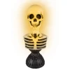 BUSTE SQUELETTE SONORE LUMINEUX 38CM NOIR IVOIRE