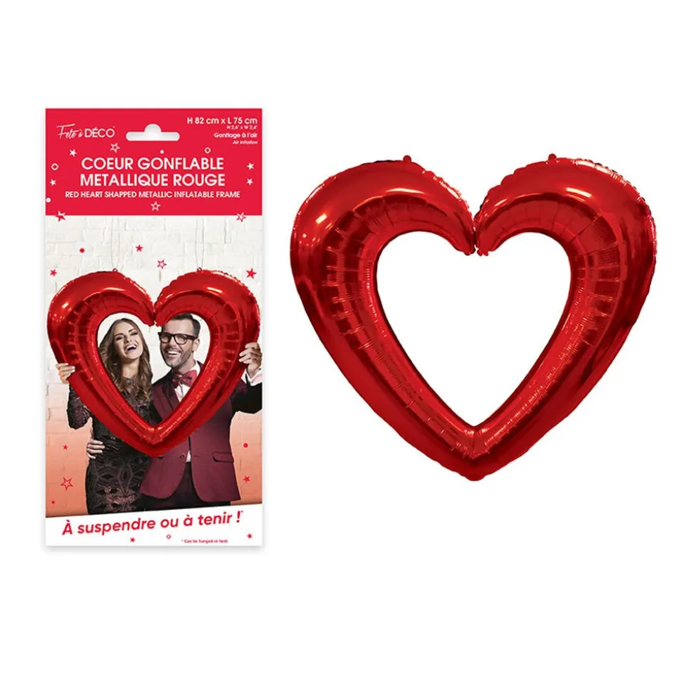 CADRE GONFLABLE PHOTOBOOTH CUR ROUGE