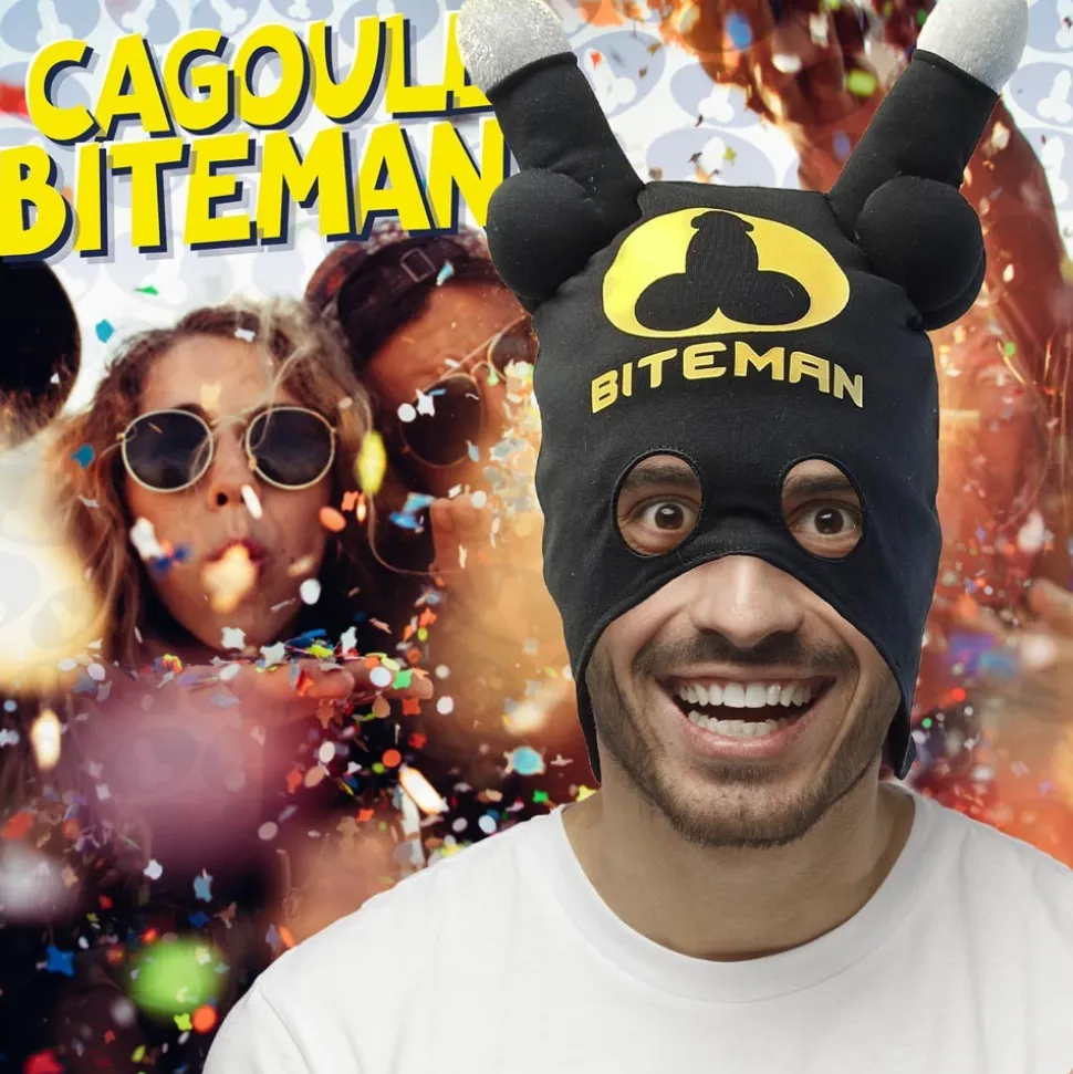 CAGOULE HUMOUR BITMAN NOIR ADULTE