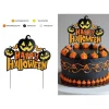 CAKE TOPPER CITROUILLE PAILLETÉ 16X24CM ORANGE