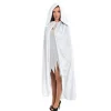 CAPE CAPUCHE VELOURS 182CM BLANC