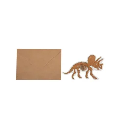 4 CARTONS INVITATION DINOSAURE ENVELOPPES 15X9CM