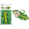 6 CARTONS INVITATION ENVELOPPES ANIMAUX SAFARI VERT
