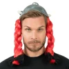 CASQUE GAULOIS LATEX TRESSES NUDS OBÉLIX ADULTE