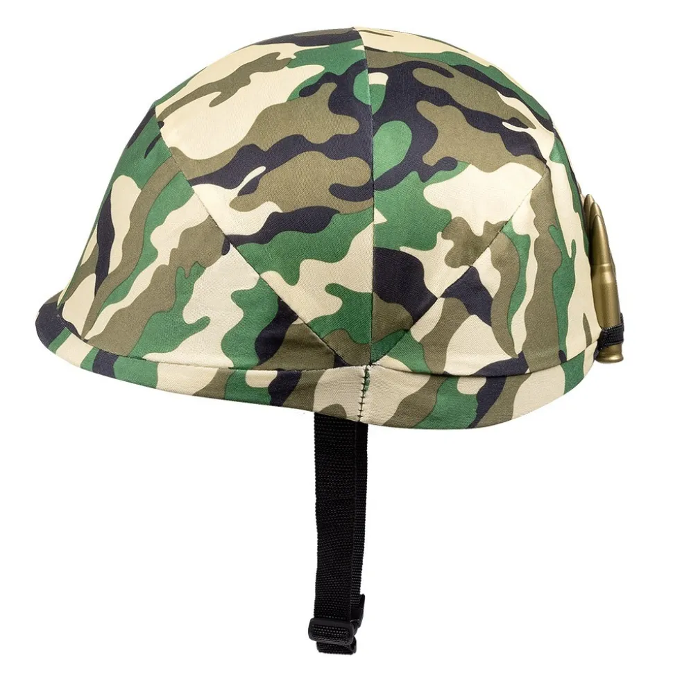 CASQUE MILITAIRE CAMOUFLAGE RÉGLABLE ADULTE