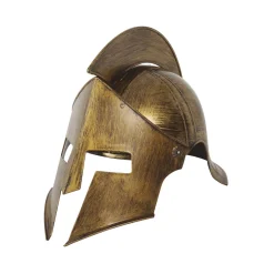 CASQUE SPARTIATE ROBUSTE OR ANTIQUE ADULTE