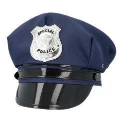 CASQUETTE AJUSTABLE BLEU SPÉCIAL POLICE ADULTE