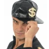 CASQUETTE DOLLARS RAPPEUR NOIR ADULTE