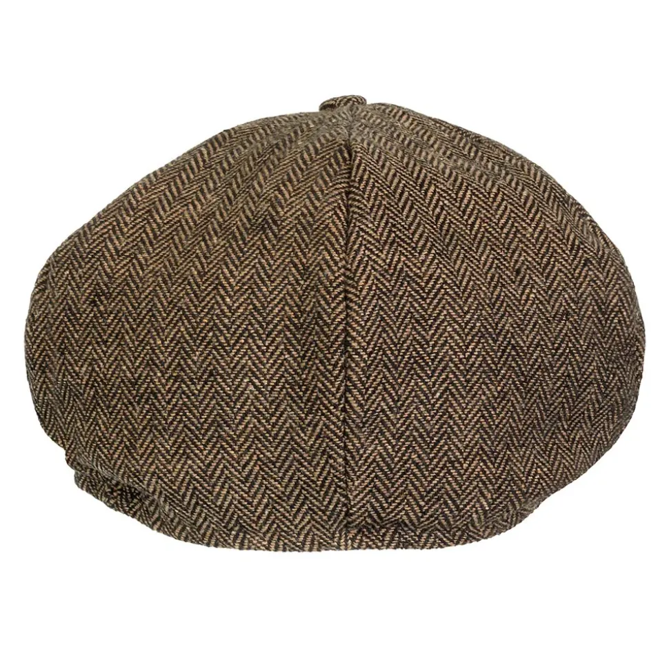 CASQUETTE GAVROCHE COTON BIRMINGHAM BRUN ADULTE