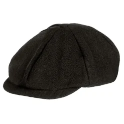 CASQUETTE GAVROCHE COTON BIRMINGHAM NOIR ADULTE