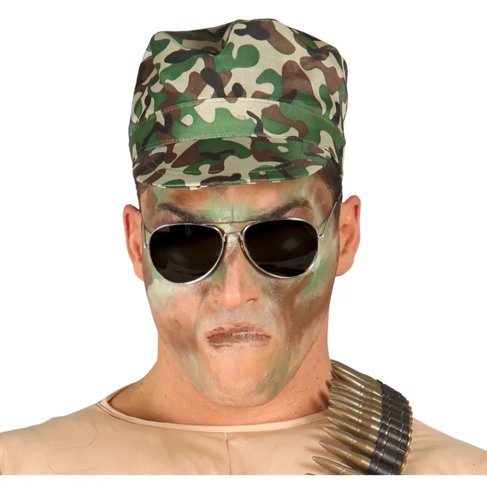 CASQUETTE MILITAIRE POLYESTER CAMOUFLAGE ADULTE