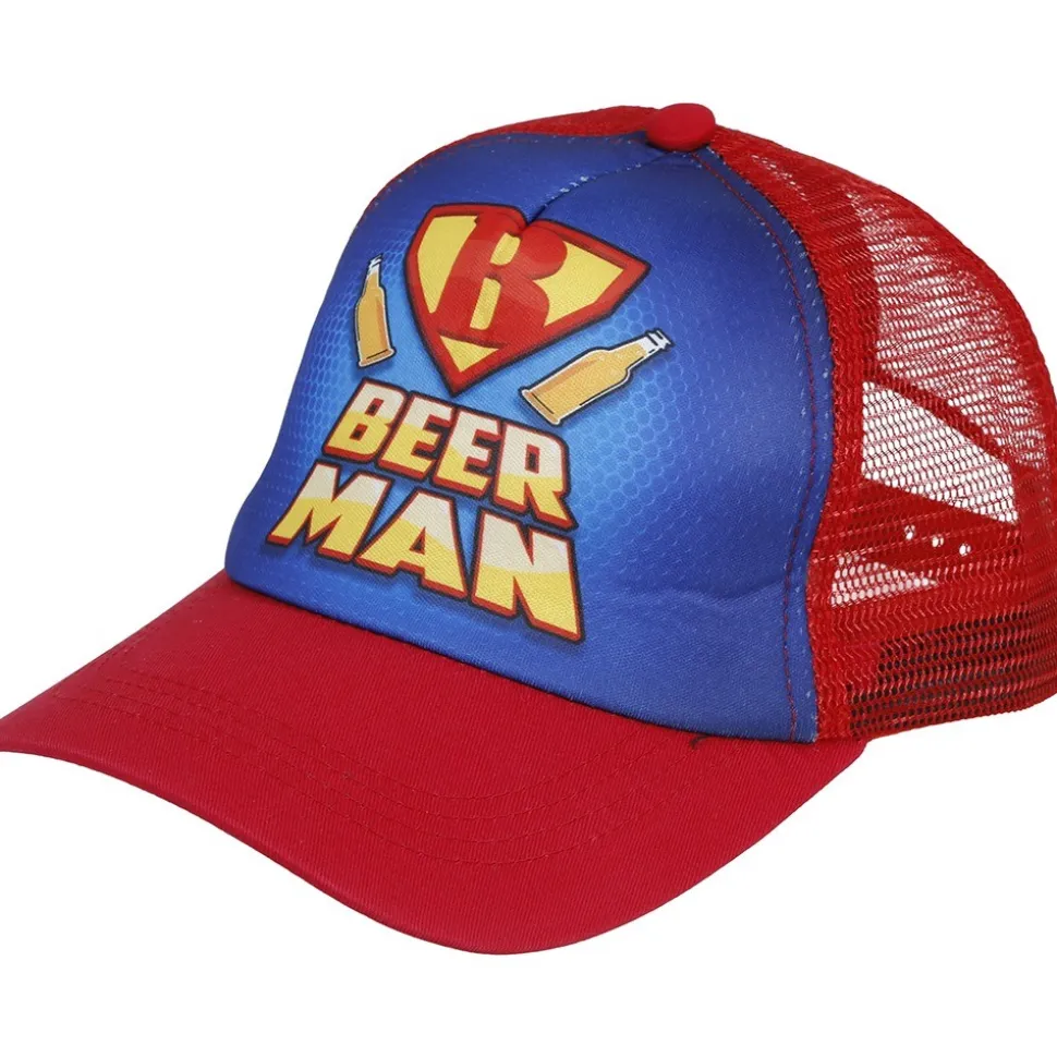 CASQUETTE TRUCKER HUMOUR SUPER-HÉROS BIÈRE ADULTE
