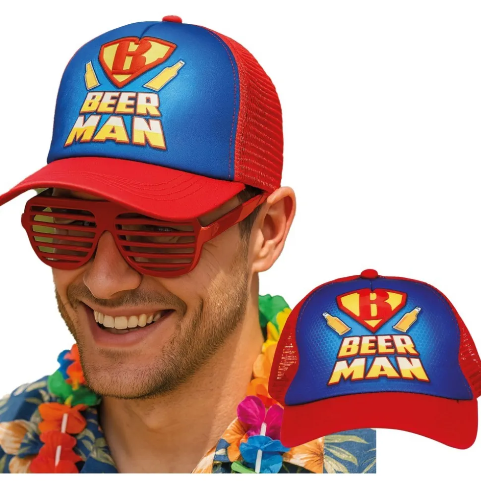 CASQUETTE TRUCKER HUMOUR SUPER-HÉROS BIÈRE ADULTE
