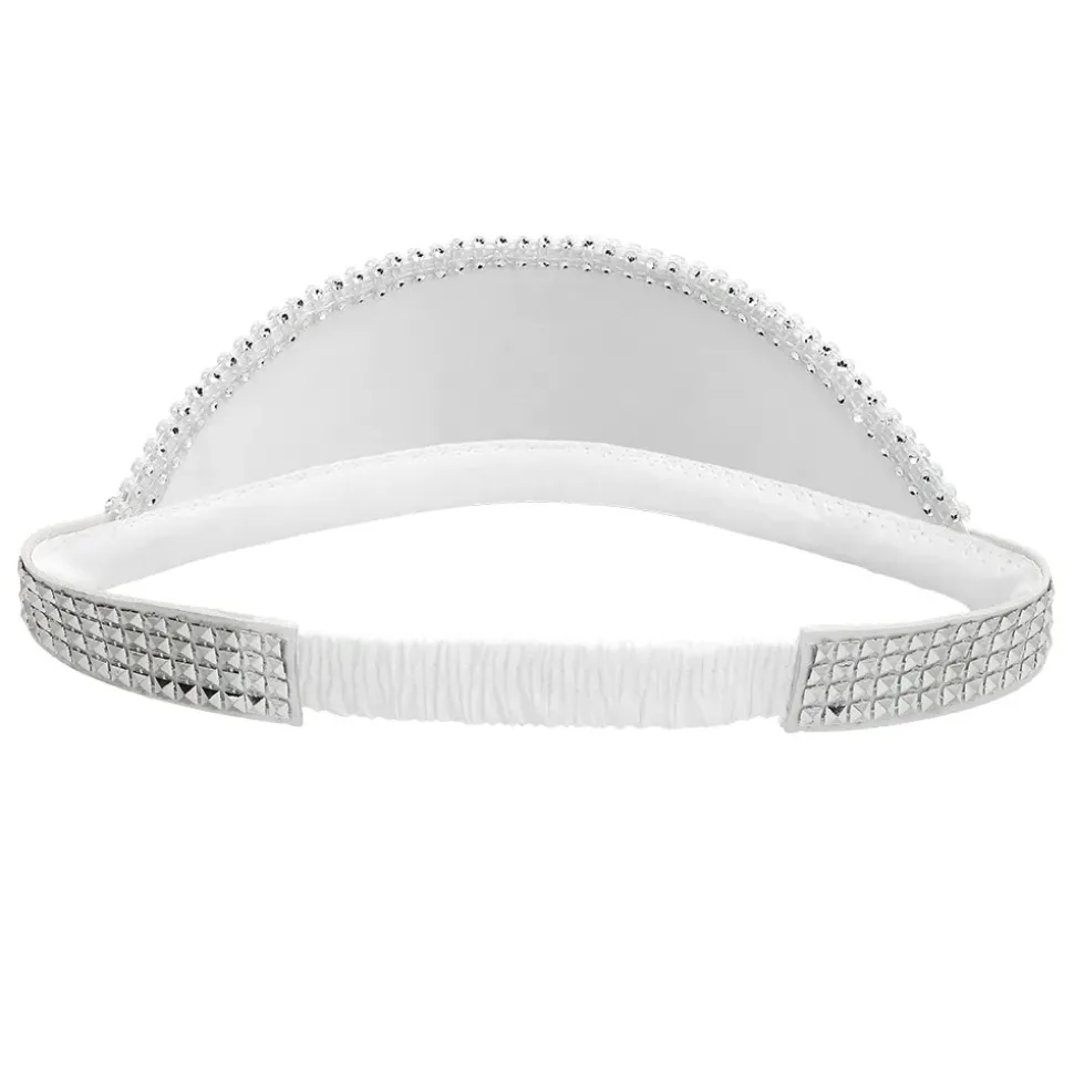 CASQUETTE VISIÈRE FACETTES DISCO ARGENT ADULTE