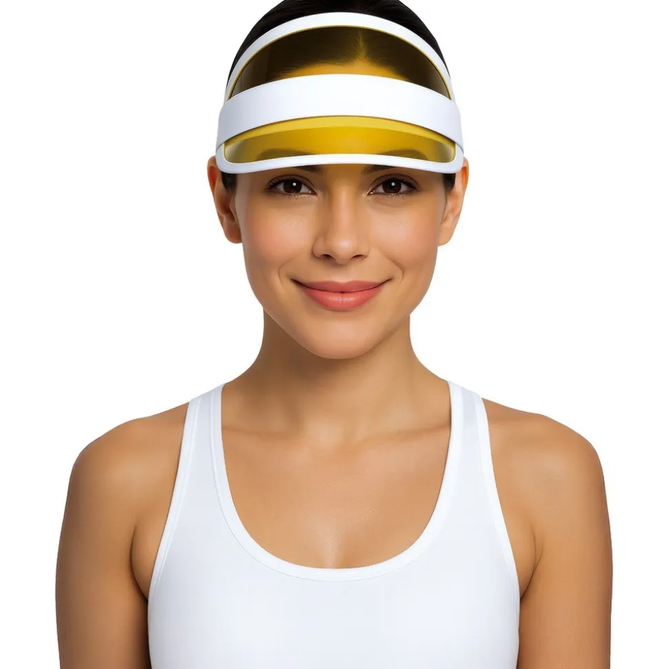 CASQUETTE VISIÈRE JAUNE ADULTE