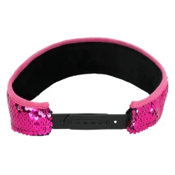 CASQUETTE VISIÈRE SEQUINS ROSE FUCHSIA ADULTE