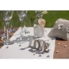 CENTRE DE TABLE LETTRES LOVE BOIS 14X1.2X6CM BLANC