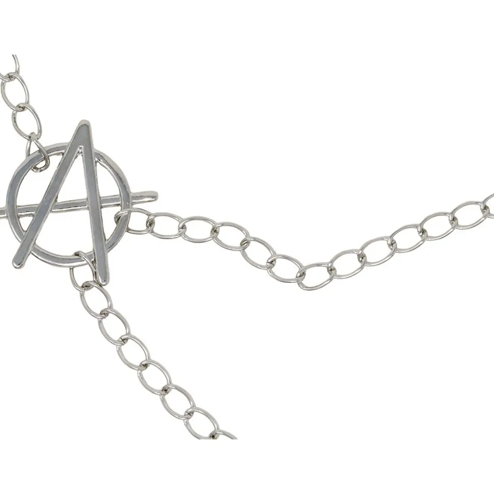 CHAINE PANTALON ANARCHIE PUNK MÉTAL ARGENT