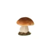 CHAMPIGNON DÉCO SOCLE BOIS MOUSSE 10X10.5CM BRUN