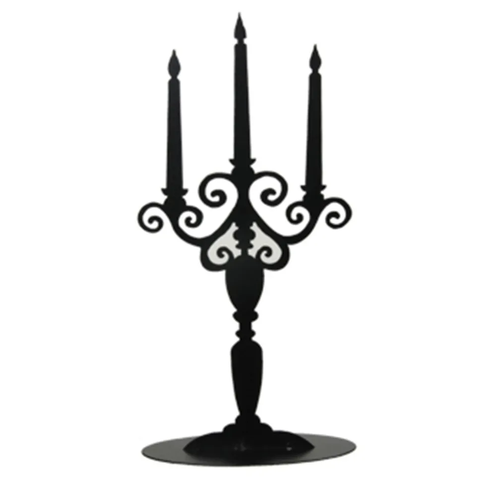 CHANDELIER 3 BRANCHES MÉTAL 22X8.5X50.5CM NOIR