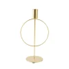 CHANDELIER MÉTAL FILAIRE CERCLE 24X13CM OR