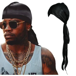 CHAPEAU BANDANA GANGSTA NOIR ADULTE