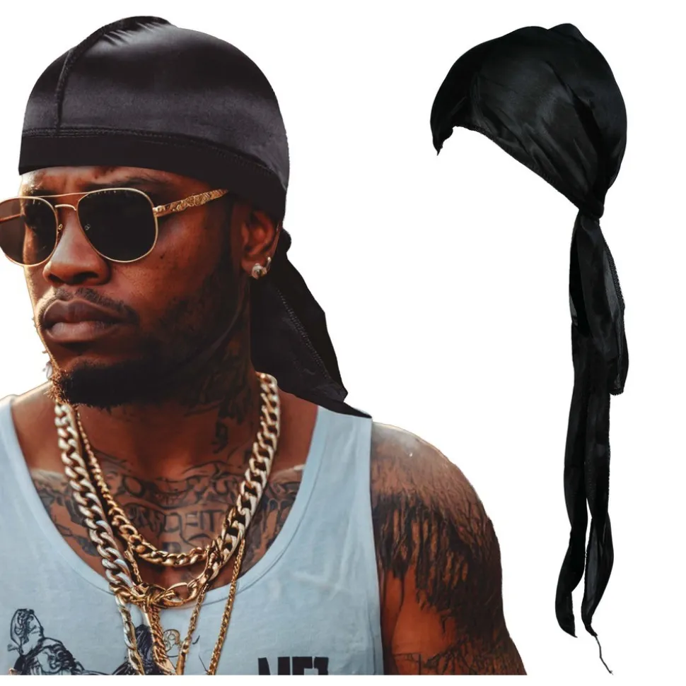 CHAPEAU BANDANA GANGSTA NOIR ADULTE