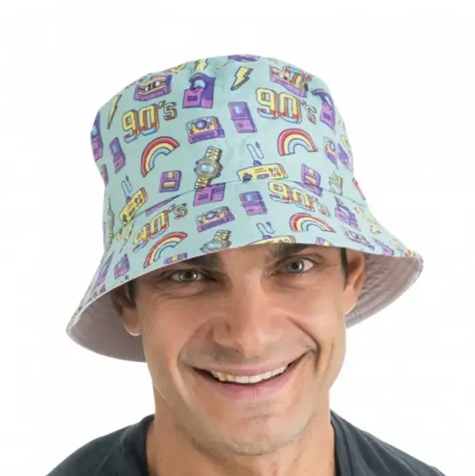 CHAPEAU BOB ANNÉES 90 BLEU ADULTE